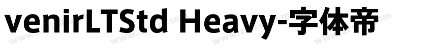 venirLTStd Heavy字体转换